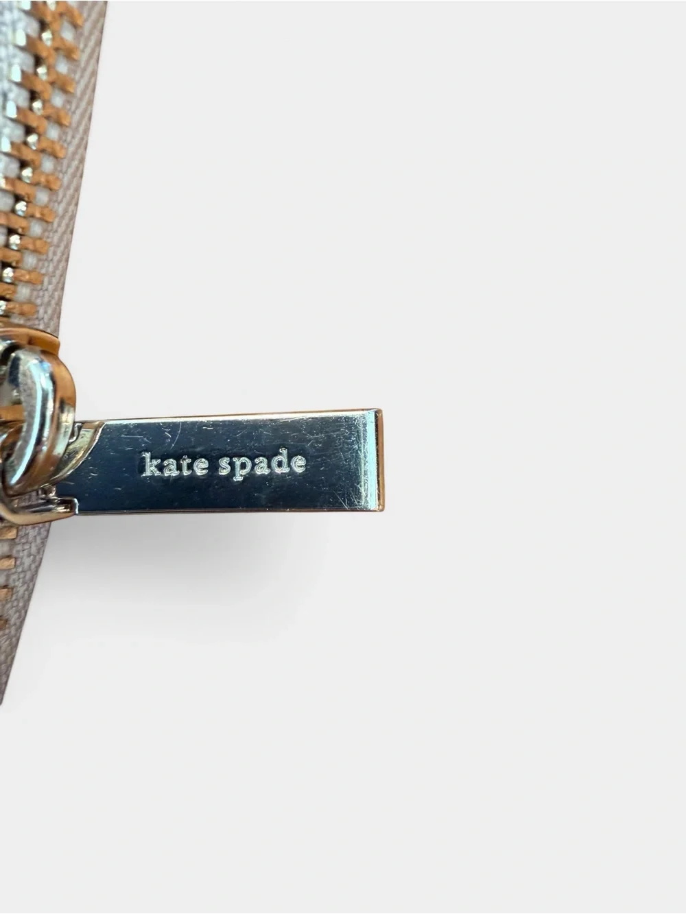 Kate Spade Leila Large Continental Zip Around Wallet Light Sand Pebbled Leather